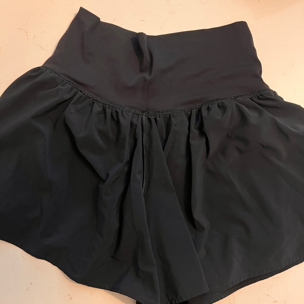 Aerie Black Flowy Shorts